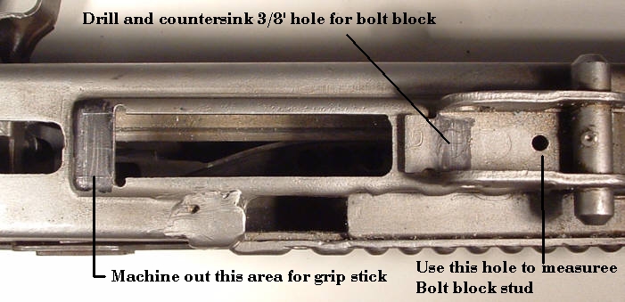 These are the areas to mill and drill