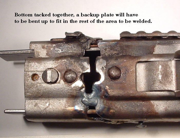 bottom of receiver
