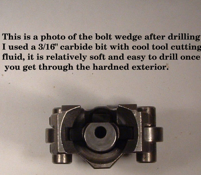 drilled wedge.