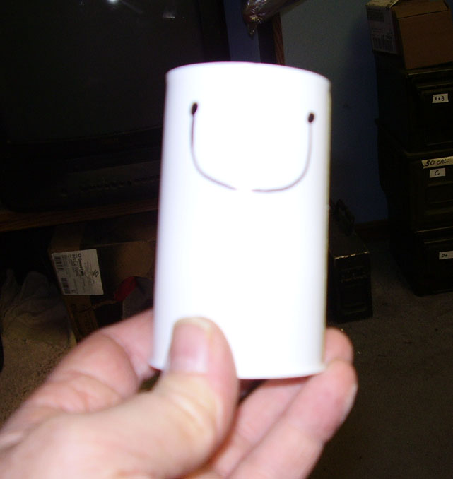 Draw the U shapes on both sides, drill holes at the tops of the U